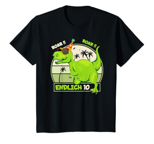 Kinder 10. Geburtstag Dino Ich bin 10 Jahre alt Dinosaurier Jungen T-Shirt Kinder 10. Geburtstag Dino Ich bin 10 Jahre alt Dinosaurier Jungen T-Shirt von 10 Geburtstagsshirt Junge Dinosaurier ich bin 10