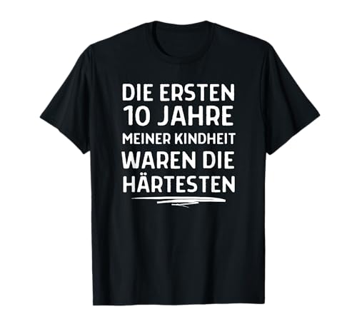 10 Geburtstag Die Ersten Jahre Meiner Kindheit Junge Mädchen T-Shirt von 10 Jahre Alt Geburtstagsgeschenke Gag Geschenk