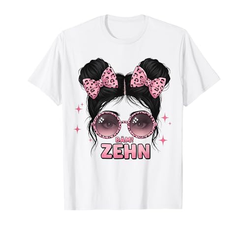 Weihnachtsbaum-Outfit für Mädchen zum 10. Geburtstag von zehn Jahren T-Shirt von 10 Jahre Mädchen Geburtstag Geschenke Cool