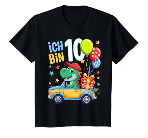 Kinder 10.Geburtstag Junge Dinosaurier Party 10 Jahre alt Kinder T-Shirt Kinder 10.Geburtstag Junge Dinosaurier Party 10 Jahre alt Kinder T-Shirt von 10. Geburtstag Junge 10 Jahre alt