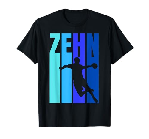 10. Geburtstag Jungs Handball - Zehnter Geburtstag T-Shirt von 10. Geburtstag Jungs Deko Handballspieler
