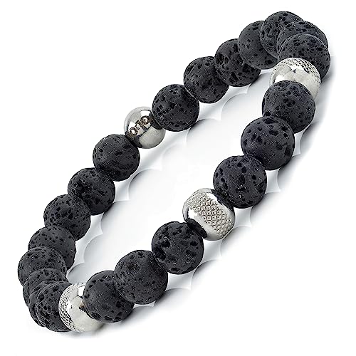 10:10 ELASTISCHE ARMBÄNDER MIT NATÜRLICHEN STEINEN 8 MM von 10:10