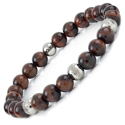 10:10 ELASTISCHE ARMBÄNDER MIT NATÜRLICHEN STEINEN 8 MM von 10:10