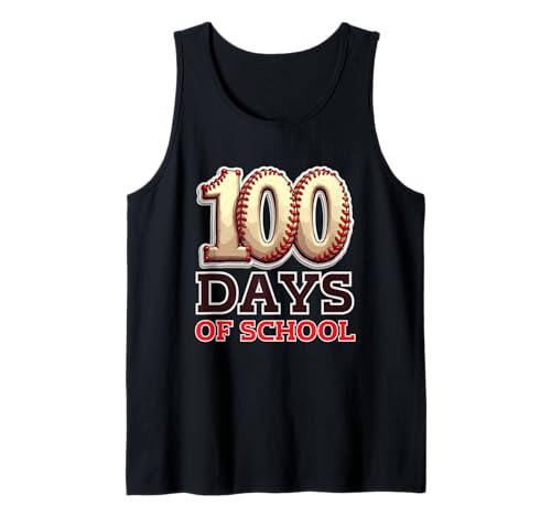 Baseballfest „100 Tage Schule“ für Kinder und Jungen Tank Top Baseballfest „100 Tage Schule“ für Kinder und Jungen Tank Top von 100 Days of School Baseball Fun Kids Celebration