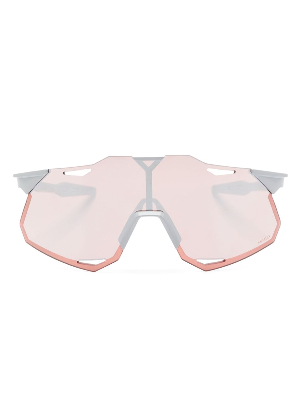 100% Eyewear XS Sonnenbrille mit Shield-Gestell - Grau von 100% Eyewear