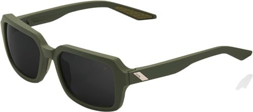 100% GAFAS Unisex Ridely-Soft Tact Army Green-Black Mirror Lens Sonnenbrille, Schwarz (Mehrfarbig), Einheitsgröße von 100% GAFAS