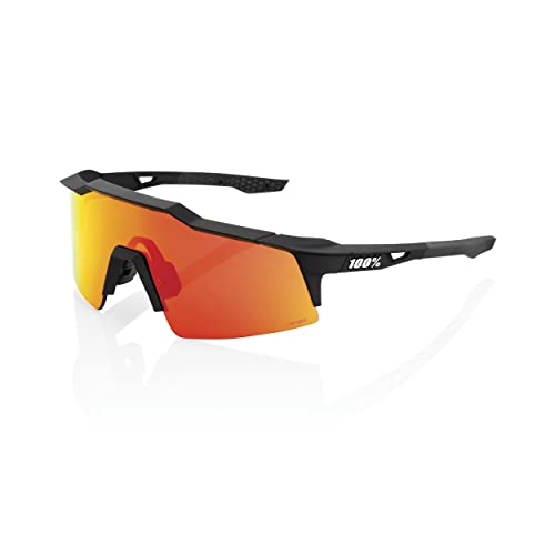 100% GAFAS Unisex Speedcraft Sl-Soft Tact Black-Hiper Red Multilayer Mirror Lens Brille von 100%