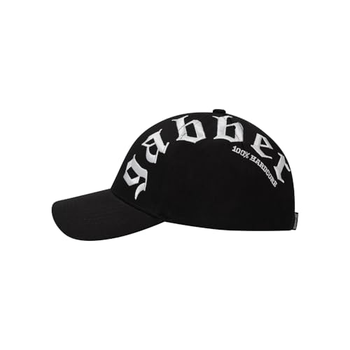 100% Hardcore Baseball Cap Gabber Kappe Herren Damen Unisex, Schwarz von 100% Hardcore