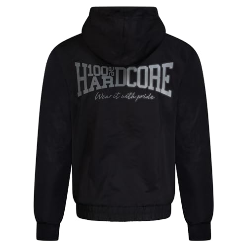 100% Hardcore Herren Damen Unisex Windbreaker Reflective - Schwarz - M von 100% Hardcore