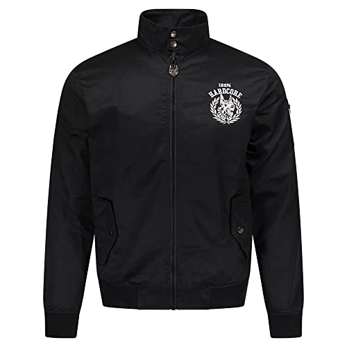 100% Hardcore Herren Harrington Jacke Millennium Dog, Schwarz, Gr. XL von 100% Hardcore