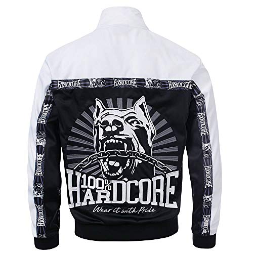 100% Hardcore Herren Trainingsjacke Classic, Schwarz, Gr. 4XL von 100% Hardcore