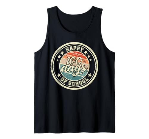 Happy 100 Days of School for Kids and Teachers Tank Top Happy 100 Days of School for Kids and Teachers Tank Top von 100 Tage Schulfeierbekleidung