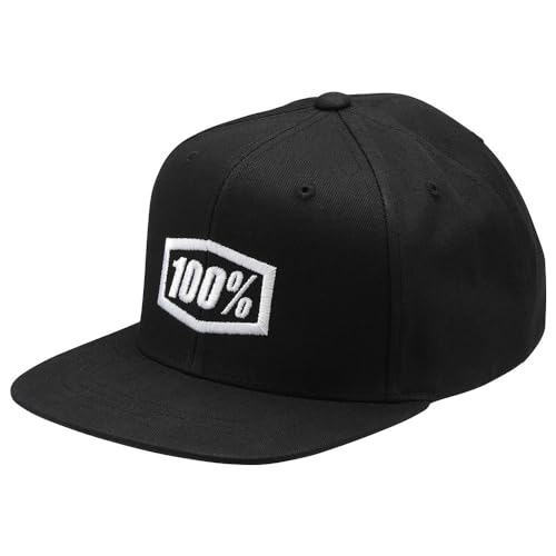 100% CASUAL Unisex Icon Snapback Cap Aj Fit Schwarz-Os Mütze, Einheitsgröße von 100% CASUAL