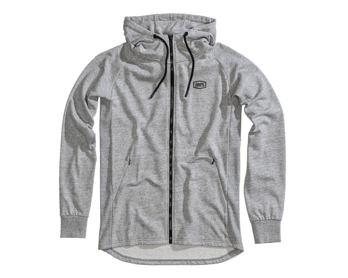 100% Kapuzenpullover Hoodies 100% Stratosphere Zip-Hoodie - Grau S- (1-tlg) von 100%