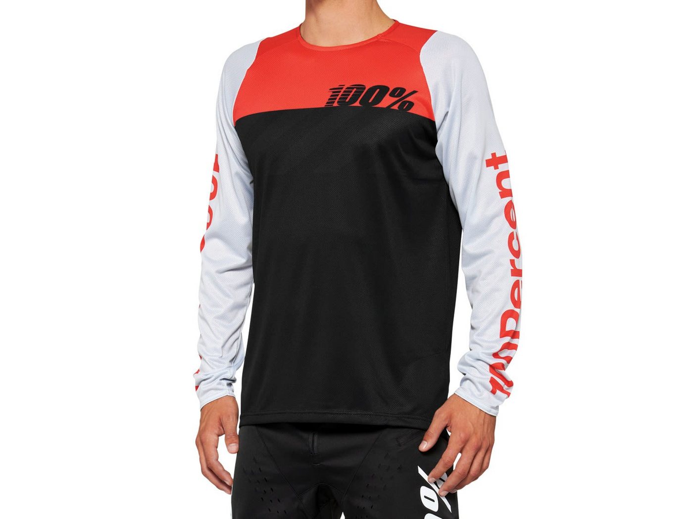 100% Radtrikot 100% M R-core Long Sleeve Herren Langarm-Radtrikot von 100%