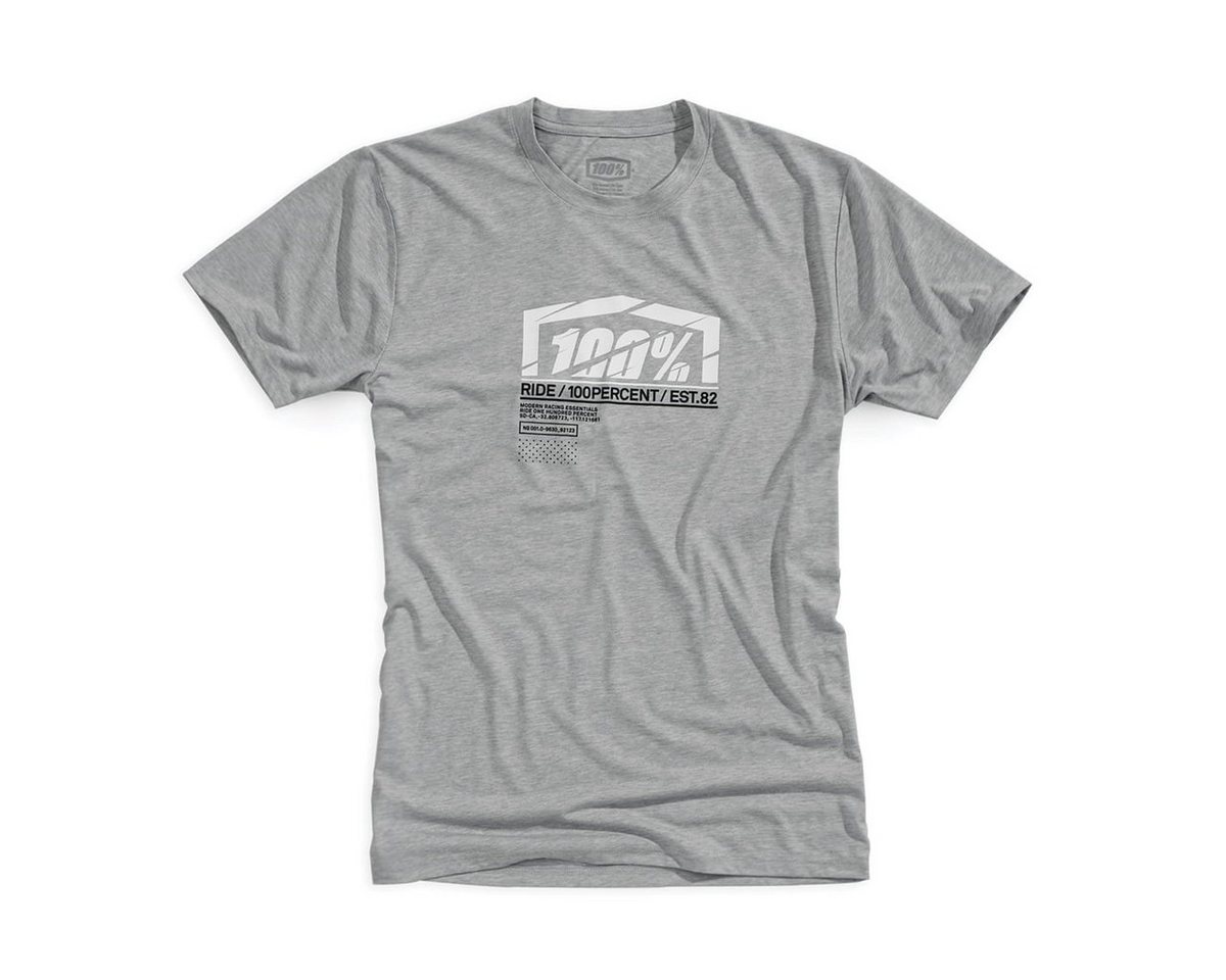 100% T-Shirt T-Shirts 100% Assent Tech T-Shirt - Grau S- (1-tlg) von 100%