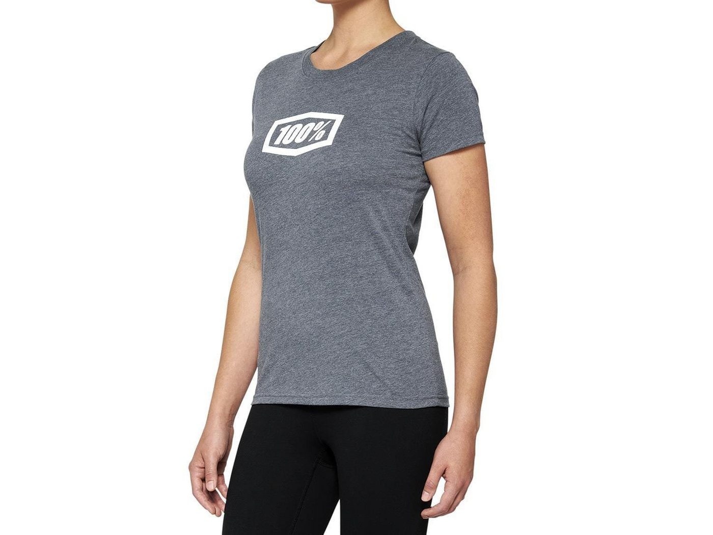 100% T-Shirt T-Shirts 100% Icon Womens T-Shirt - Heather Grey L- (1-tlg) von 100%