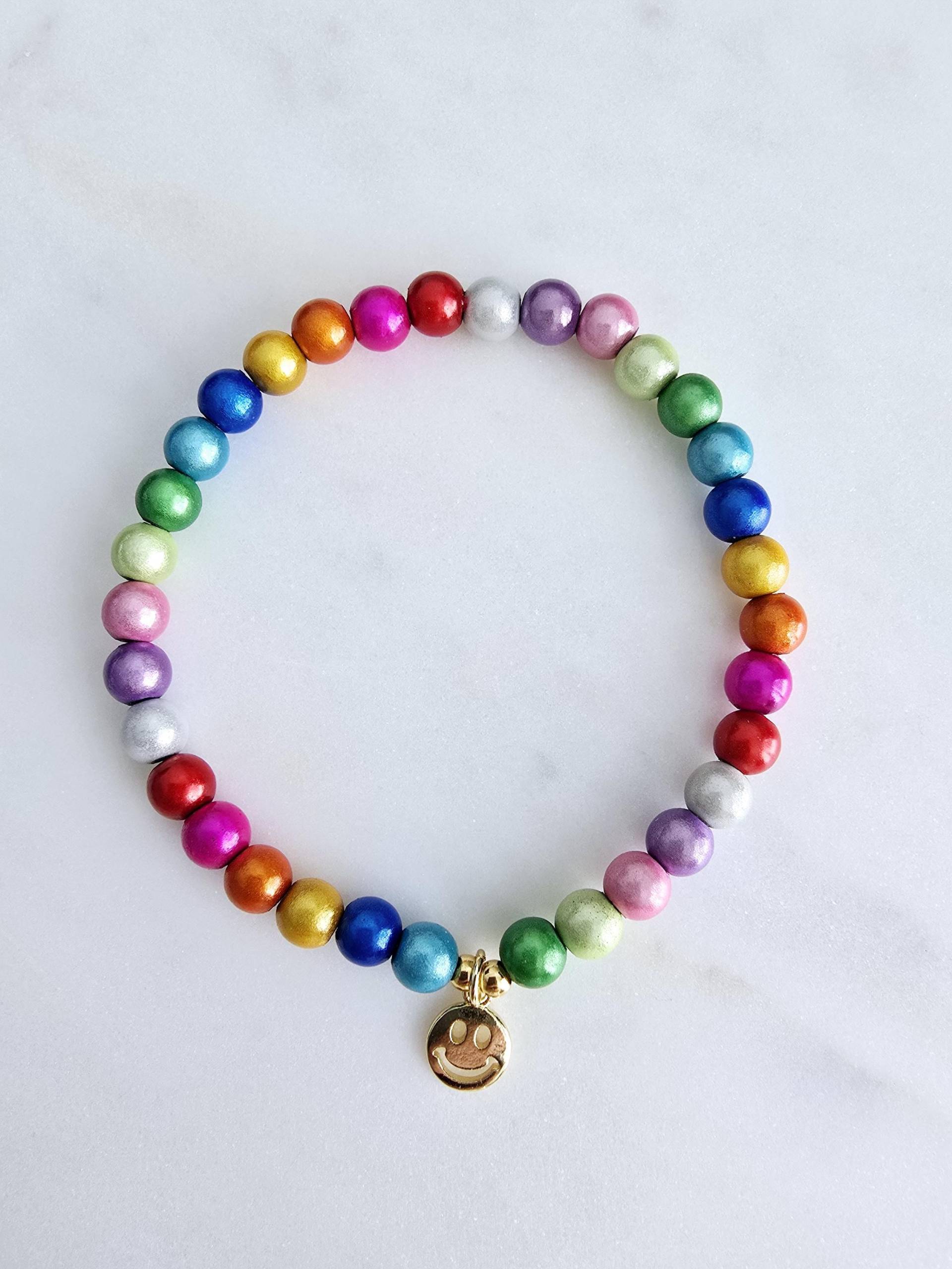 Armband Smiley Miracle Beads Pearl Magic 3D Illumination Acryl Mit in Gold Armband Smiley Miracle Beads Pearl Magic 3D Illumination Acryl Mit in Gold von 1000Gluecksmomente