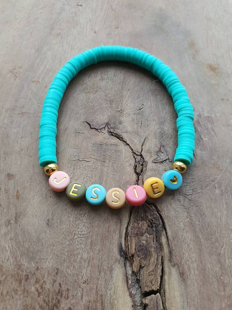 Armband Mit Katsuki Perlen Bunt Vintage Style Perlenarmband Makramè Heishi von 1000Gluecksmomente