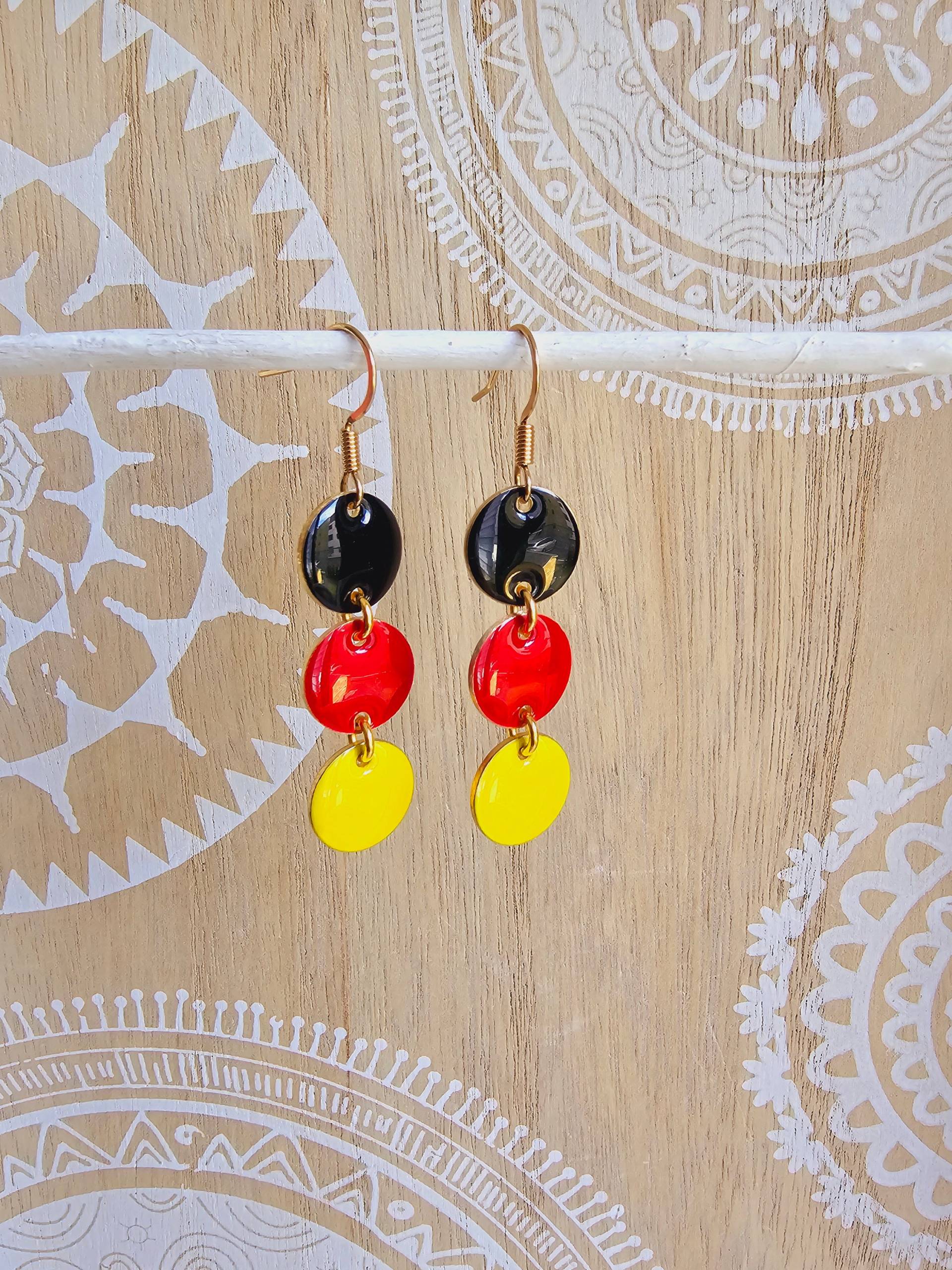 Deutschlandohrringe Ohrringe Mit Emaille in Schwarz, Rot, Gold, Deutschland Wm Em 2024 Fanartikel Deutschlandflagge Must Have Deutschlandohrringe Ohrringe Mit Emaille in Schwarz, Rot, Gold, Deutschland Wm Em 2024 Fanartikel Deutschlandflagge Must Have von 1000Gluecksmomente