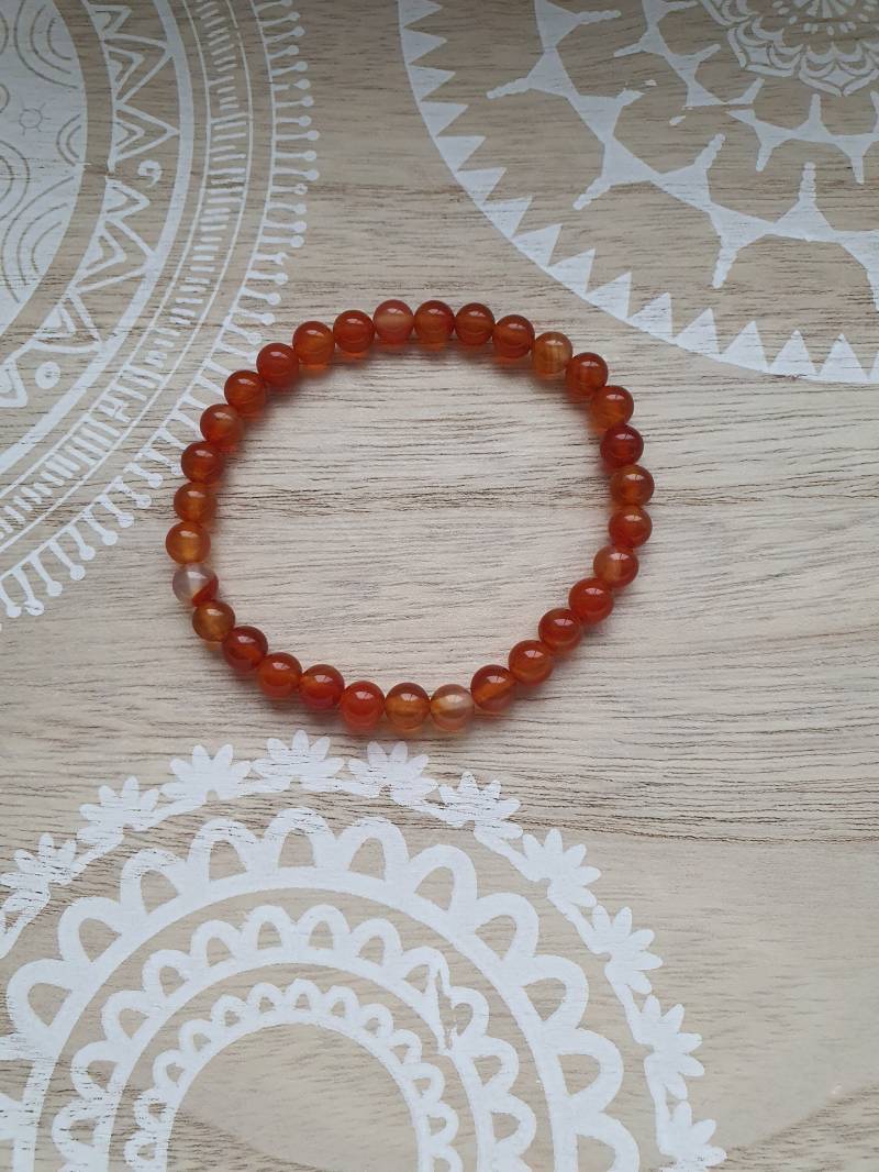 ॐ Edelstein Armband Karneol Orange Liebe Geschenk Taufe Geburt Hochzeit von 1000Gluecksmomente