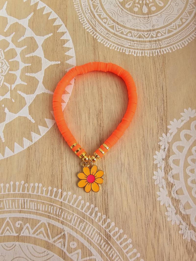 Katsuki Armand Ibiza Style Pink Orange Armband Blume Katsuki Armand Ibiza Style Pink Orange Armband Blume von 1000Gluecksmomente