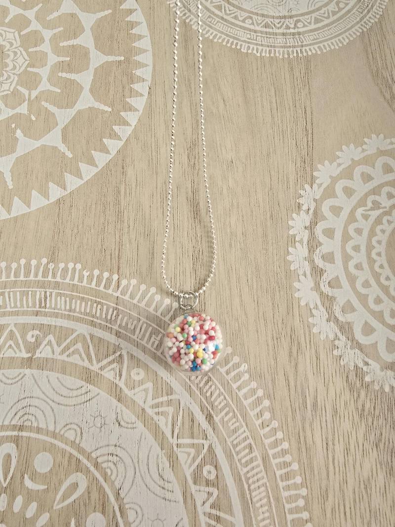 Kette Mit Echten Zuckerperlen Glaskugel Silber Candy Kugelkette Versilbert Kette Mit Echten Zuckerperlen Glaskugel Silber Candy Kugelkette Versilbert von 1000Gluecksmomente