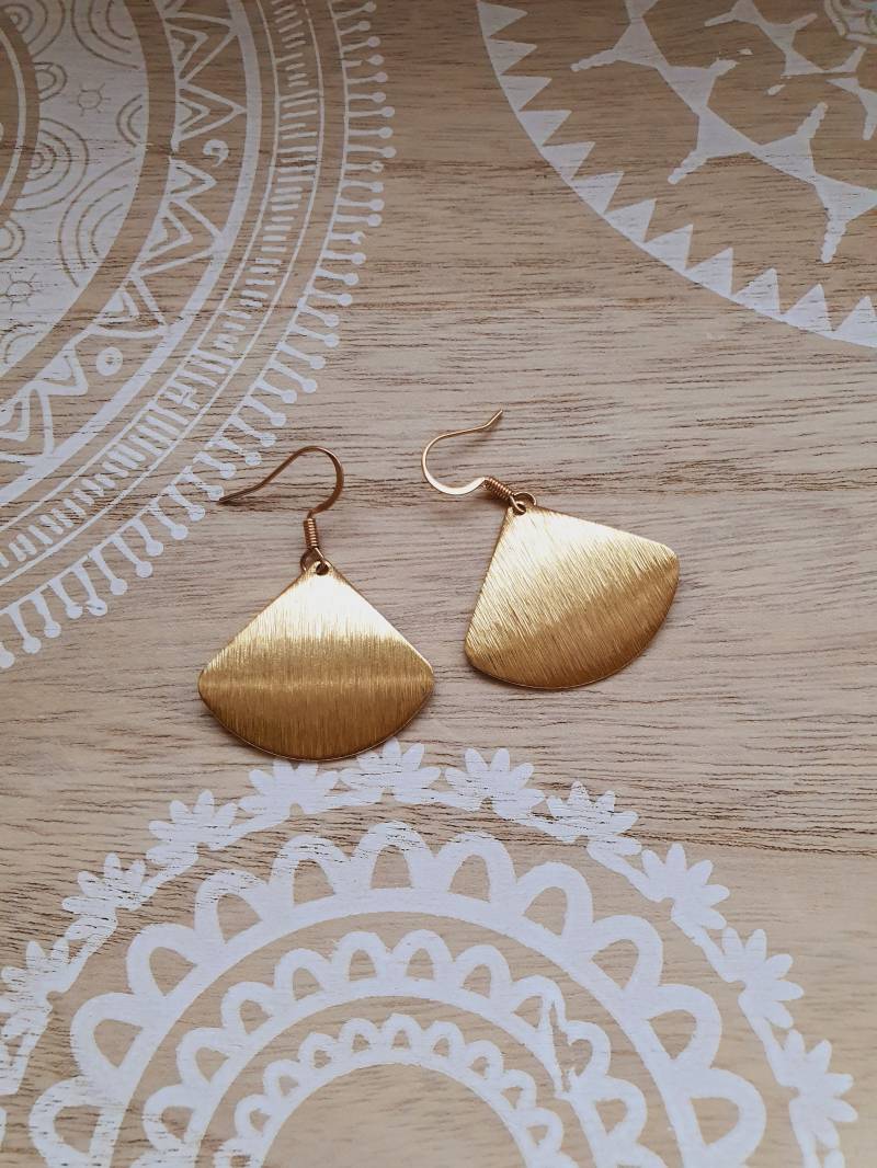 Messing Ohrringe von 1000Gluecksmomente