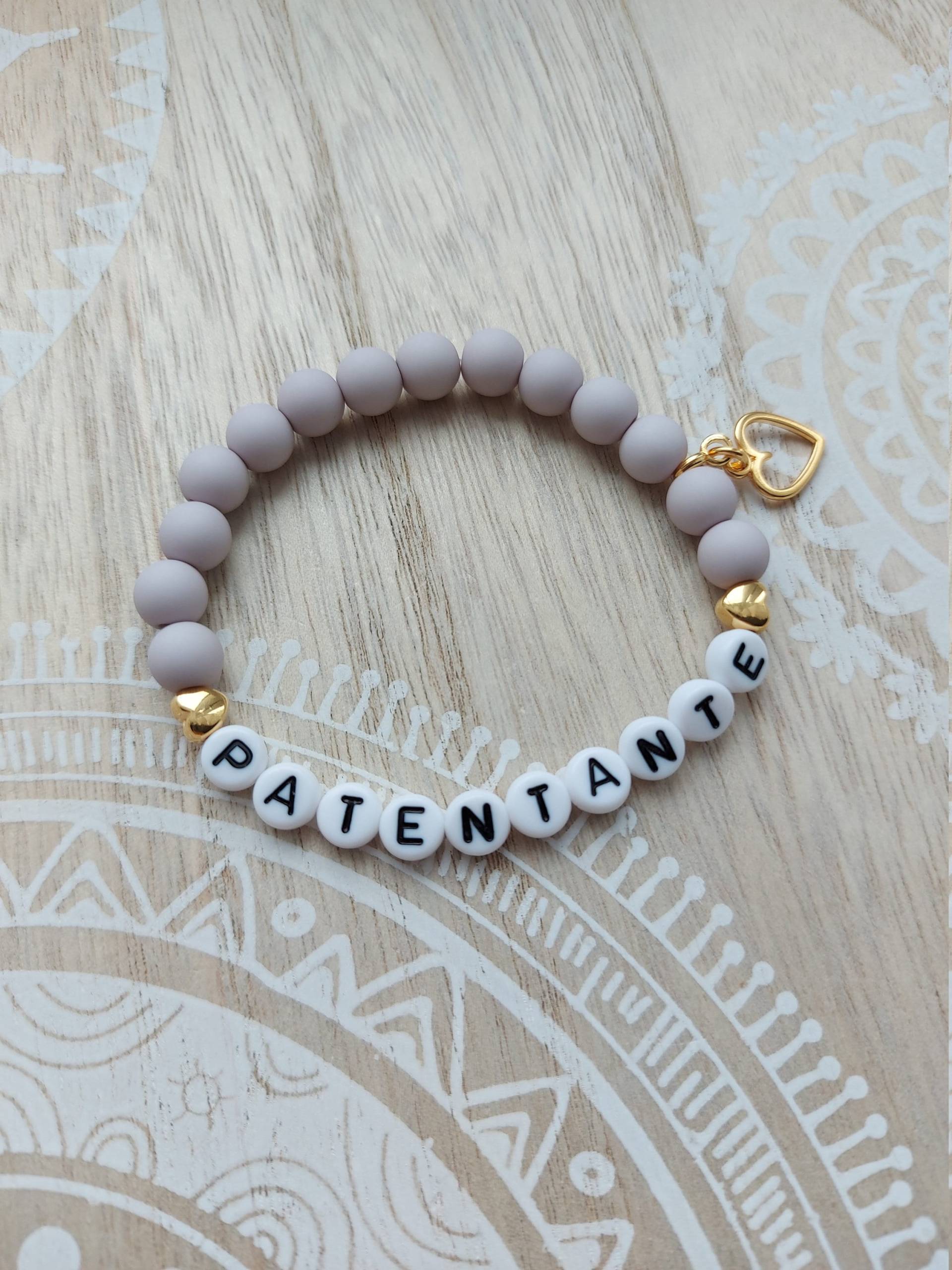 Patentante Armband Mit Acrylperlen Gold Taufe Geburt Taufpatin Taufpate Namensarmband Patin Pate Patentante Armband Mit Acrylperlen Gold Taufe Geburt Taufpatin Taufpate Namensarmband Patin Pate von 1000Gluecksmomente