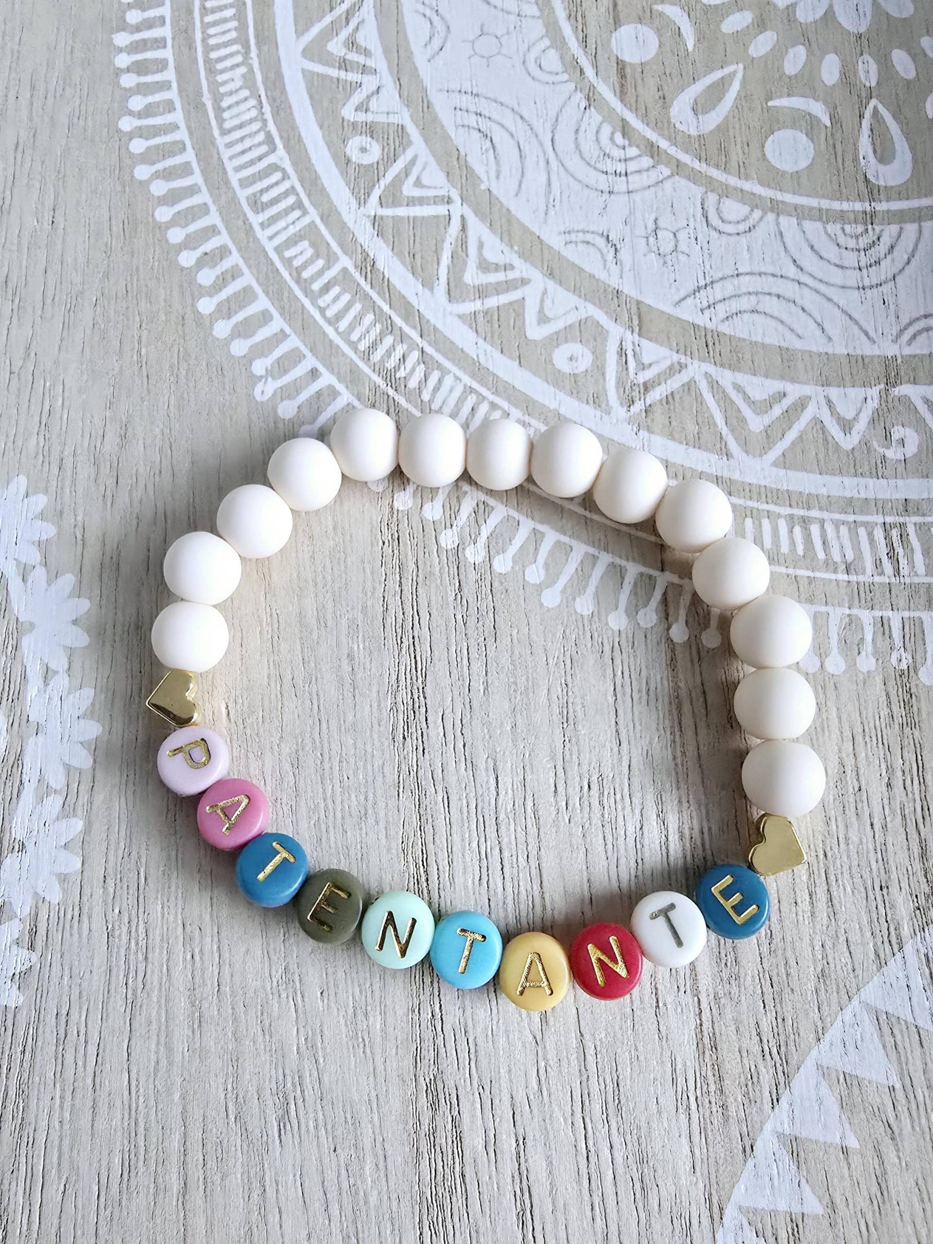 Patentante Armband Mit Acrylperlen Gold Taufe Geburt Taufpatin Taufpate Namensarmband Patin Pate Patentante Armband Mit Acrylperlen Gold Taufe Geburt Taufpatin Taufpate Namensarmband Patin Pate von 1000Gluecksmomente