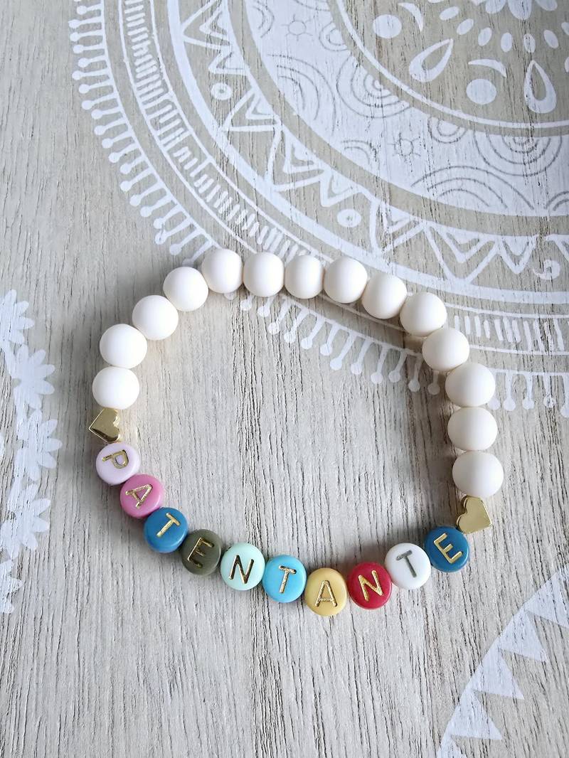 Patentante Armband Mit Acrylperlen Gold Taufe Geburt Taufpatin Taufpate Namensarmband Patin Pate Patentante Armband Mit Acrylperlen Gold Taufe Geburt Taufpatin Taufpate Namensarmband Patin Pate von 1000Gluecksmomente