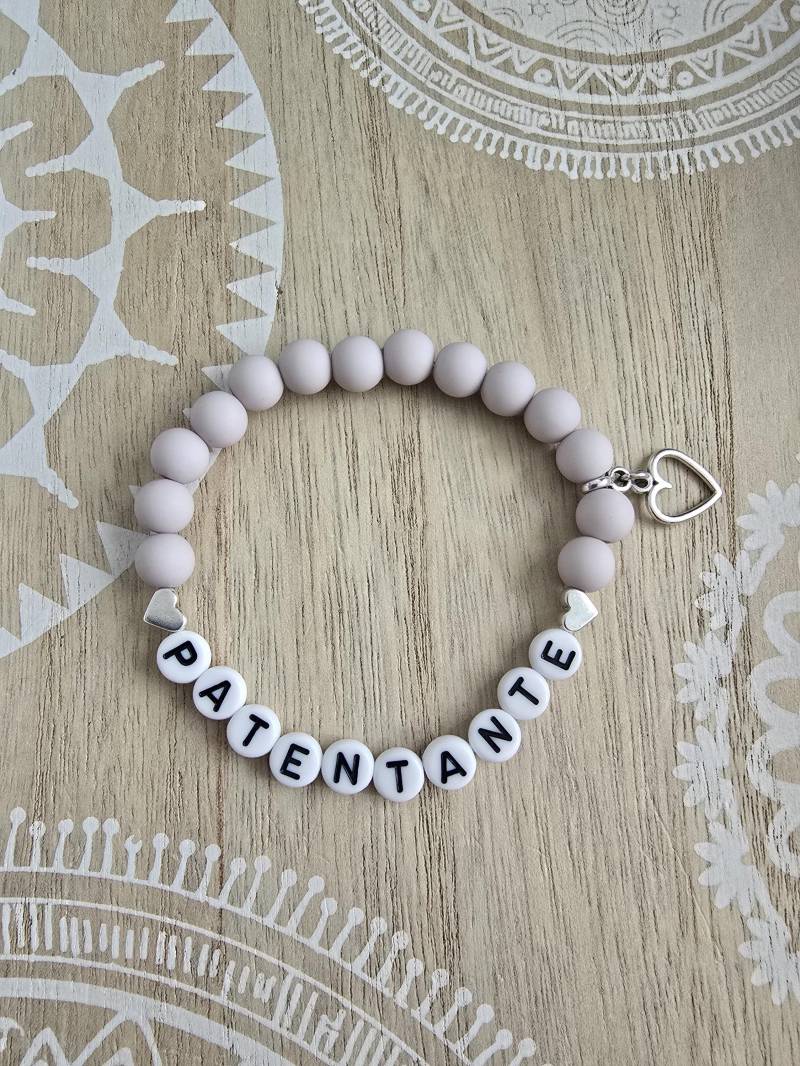 Patentante Armband Mit Acrylperlen Silber Taufe Geburt Taufpatin Taufpate Namensarmband Patin Pate Patentante Armband Mit Acrylperlen Silber Taufe Geburt Taufpatin Taufpate Namensarmband Patin Pate von 1000Gluecksmomente