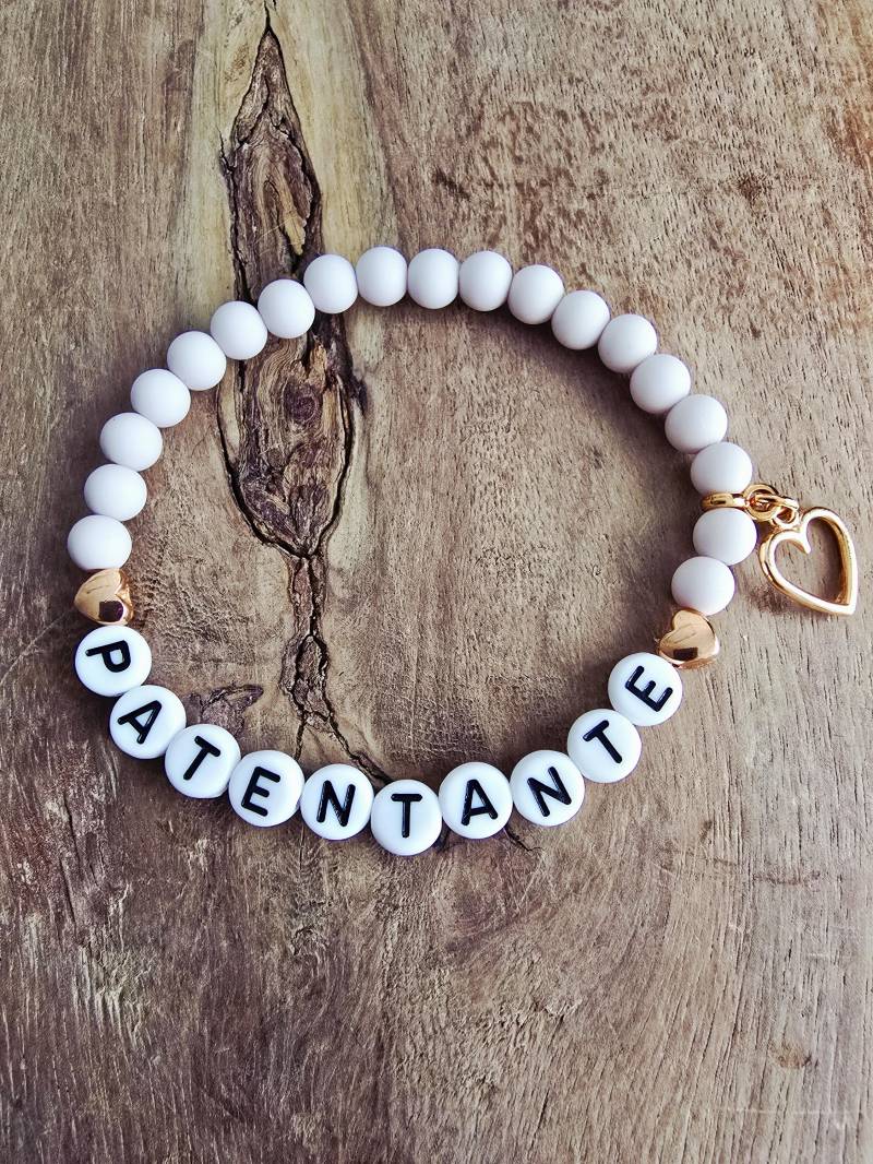 Patentante Armband Mit Hellgrauen Acrylperlen Roségold Taufe Geburt Taufpatin Taufpate Namensarmband Patin Pate 6mm Patentante Armband Mit Hellgrauen Acrylperlen Roségold Taufe Geburt Taufpatin Taufpate Namensarmband Patin Pate 6mm von 1000Gluecksmomente