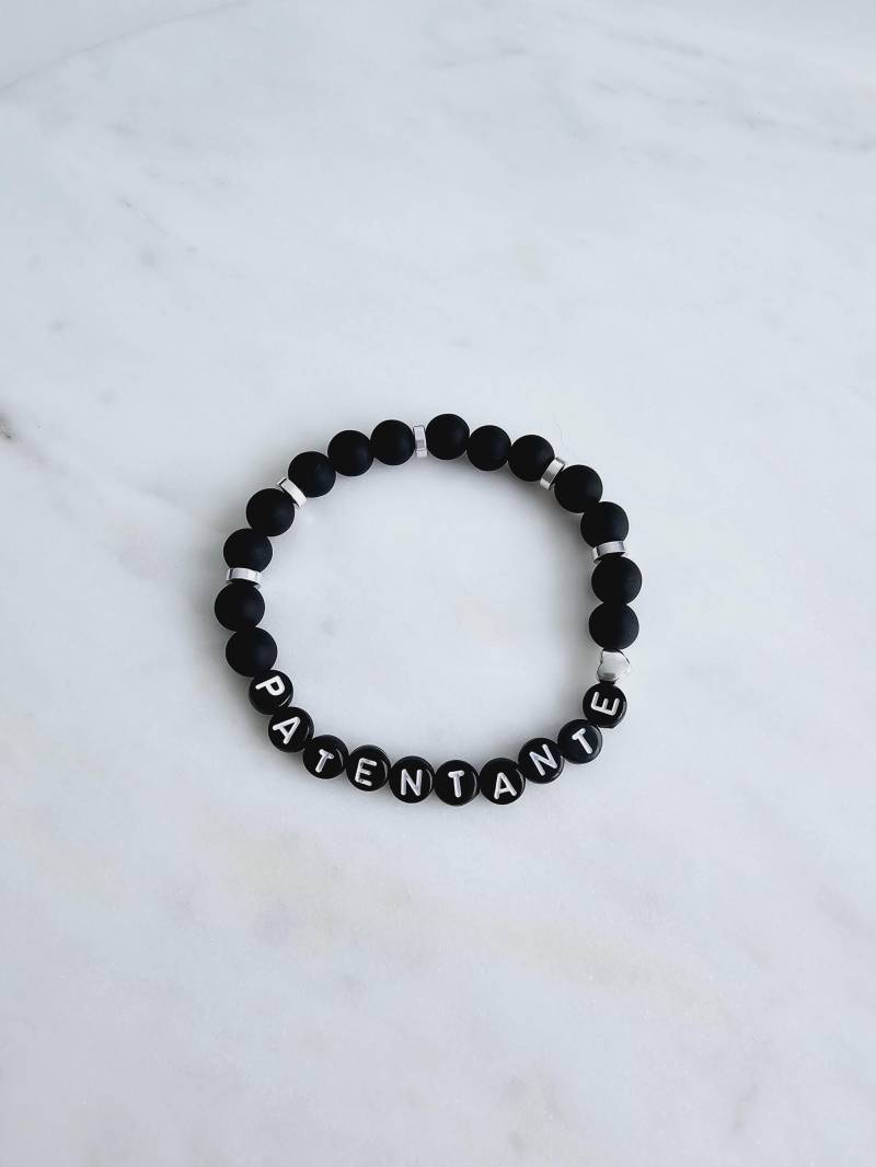 Patentante Armband Mit Polarisperlen Schwarz Silber Taufe Geburt Taufpatin Taufpate Namensarmband Patin Pate Patentante Armband Mit Polarisperlen Schwarz Silber Taufe Geburt Taufpatin Taufpate Namensarmband Patin Pate von 1000Gluecksmomente