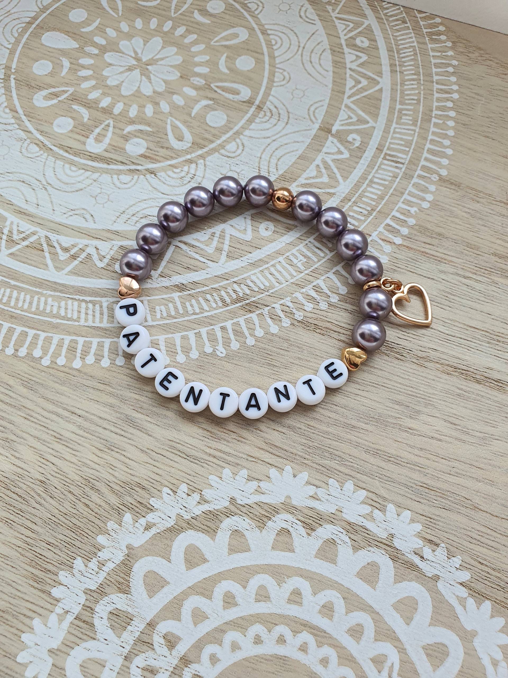 Patentante Armband Swarovski Perlen Mauve Roségold Taufe Geburt Freundin Perlenarmband Patentante Patentante Armband Swarovski Perlen Mauve Roségold Taufe Geburt Freundin Perlenarmband Patentante von 1000Gluecksmomente