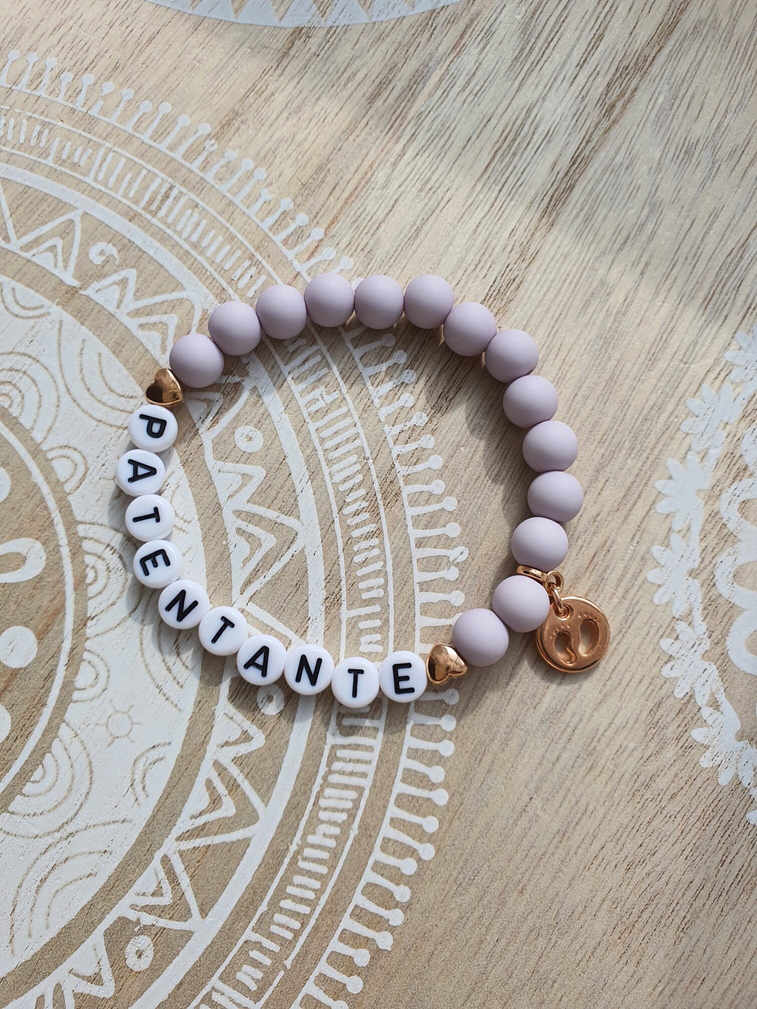 Patentante Babyfuss Armband Mit Acrylperlen Roségold Taufe Geburt Taufpatin Taufpate Namensarmband Patin Pate Patentante Babyfuss Armband Mit Acrylperlen Roségold Taufe Geburt Taufpatin Taufpate Namensarmband Patin Pate von 1000Gluecksmomente