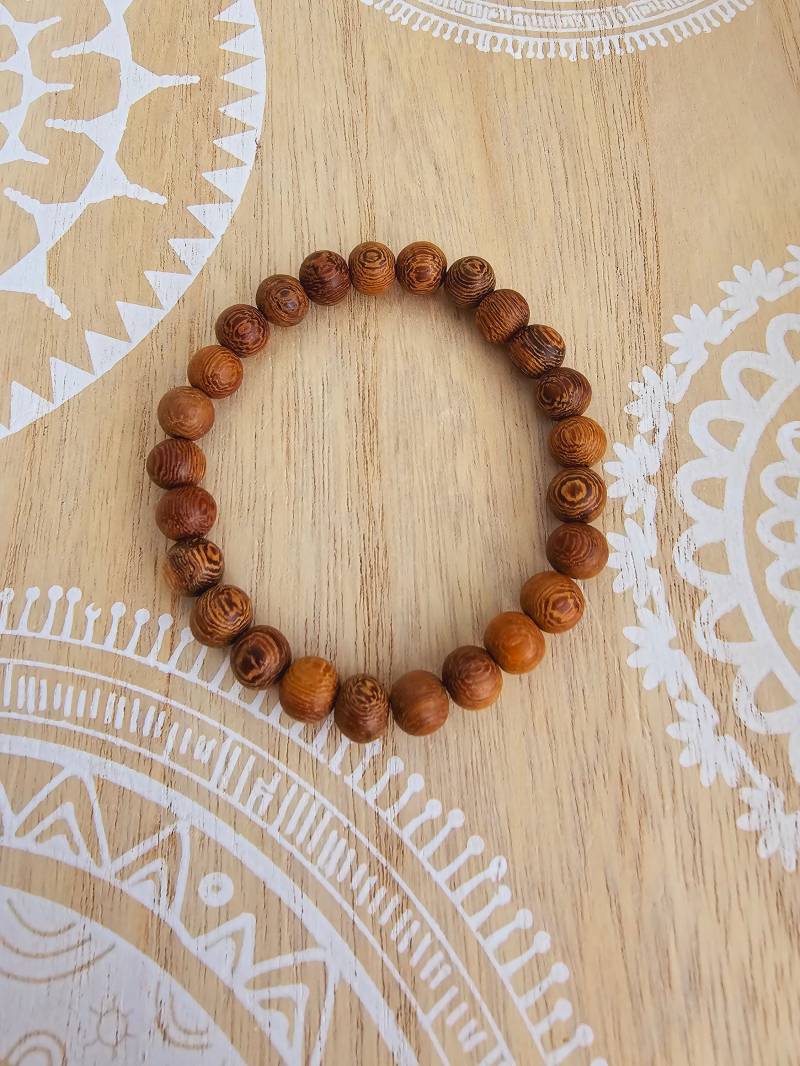 Robles Holz Natürliche Polierte Perlen Armband Robles Holz Natürliche Polierte Perlen Armband von 1000Gluecksmomente