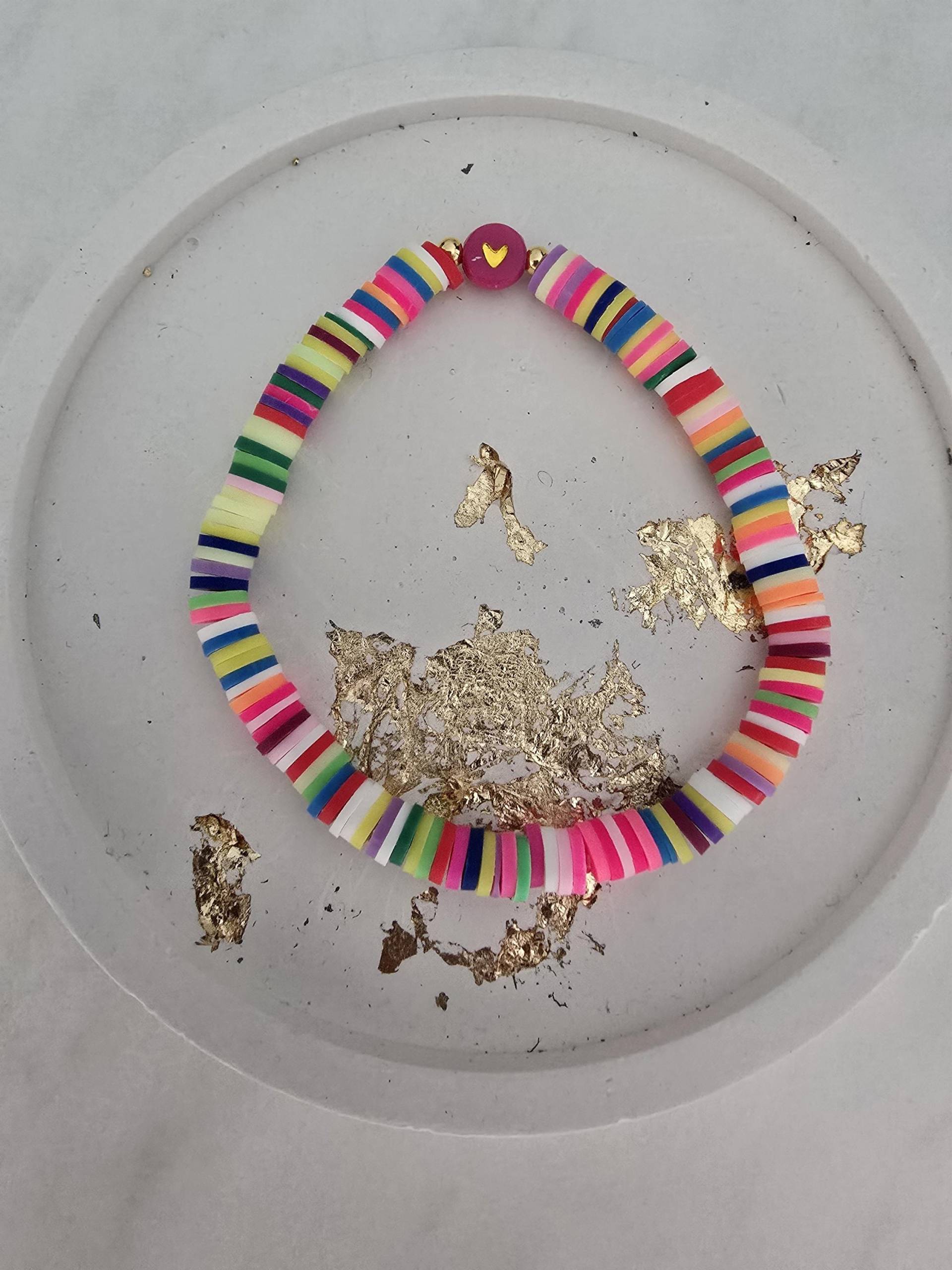 Trendy Playa Armband Mit Katsuki Perlen Bunt Herz Ibiza Style Perlenarmband Heishi Trendy Playa Armband Mit Katsuki Perlen Bunt Herz Ibiza Style Perlenarmband Heishi von 1000Gluecksmomente