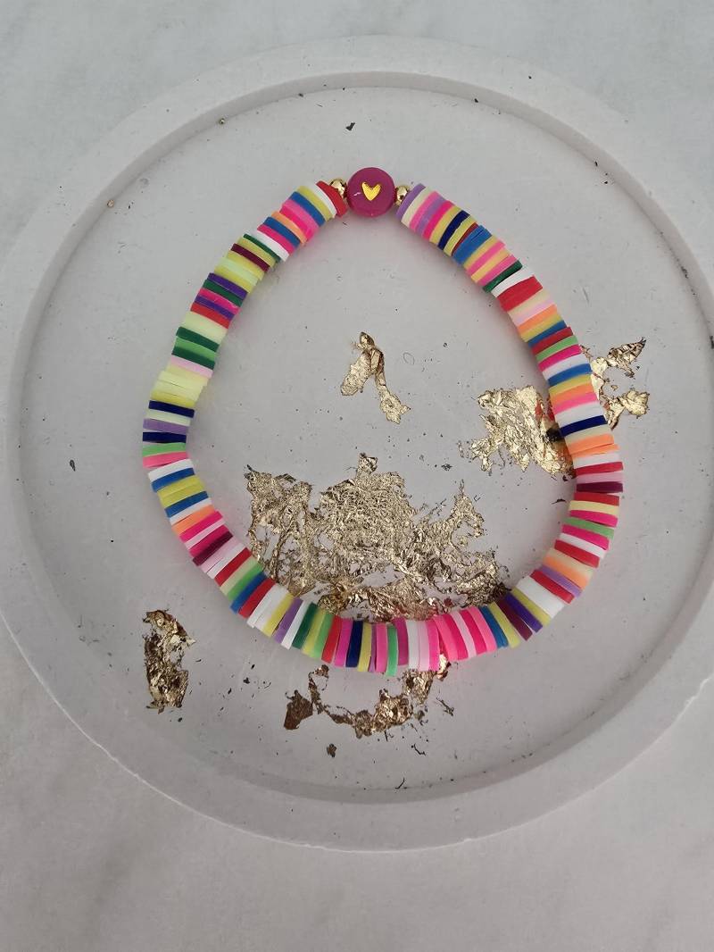 Trendy Playa Armband Mit Katsuki Perlen Bunt Herz Ibiza Style Perlenarmband Heishi Trendy Playa Armband Mit Katsuki Perlen Bunt Herz Ibiza Style Perlenarmband Heishi von 1000Gluecksmomente