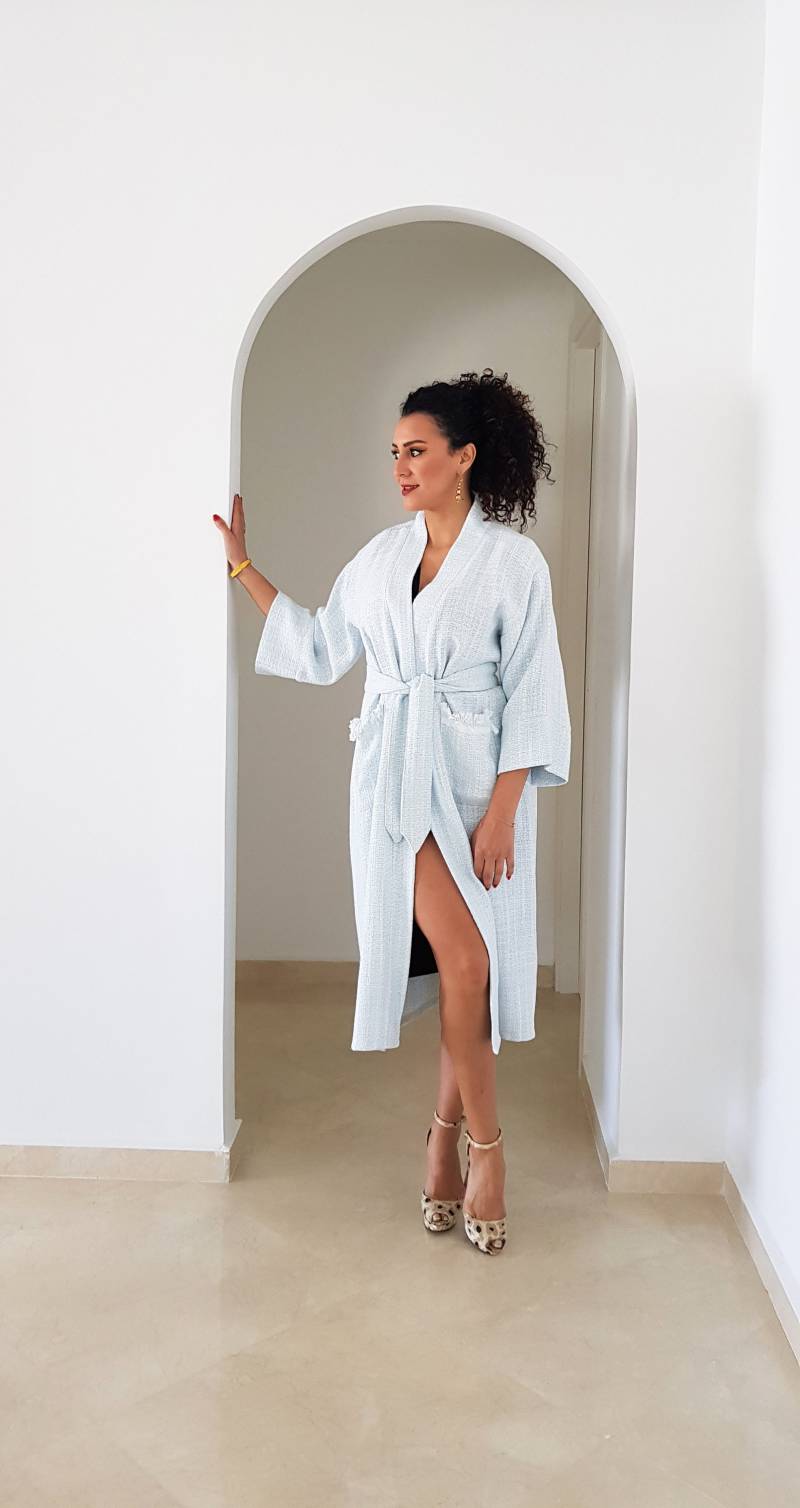 Wintermantel, Handgemachte Mantel, Boho Jacke, Frauen Eleganter Übergroßen Baumwolle Tweed Kimono, Kap von 1000Souls