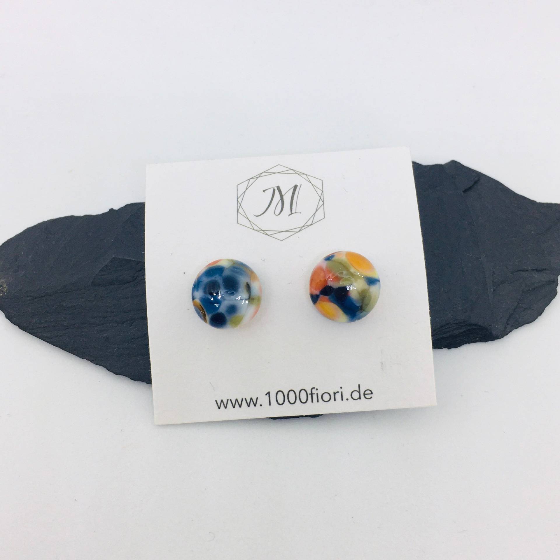 Ohrstecker Imperial Edelstahl Rund von 1000fiori