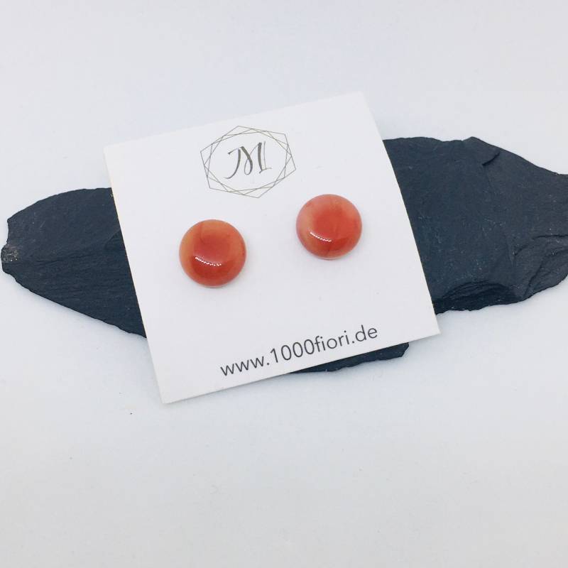 Ohrstecker Koralle, Flach von 1000fiori