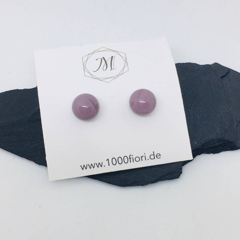 Ohrstecker Lila, Rund von 1000fiori