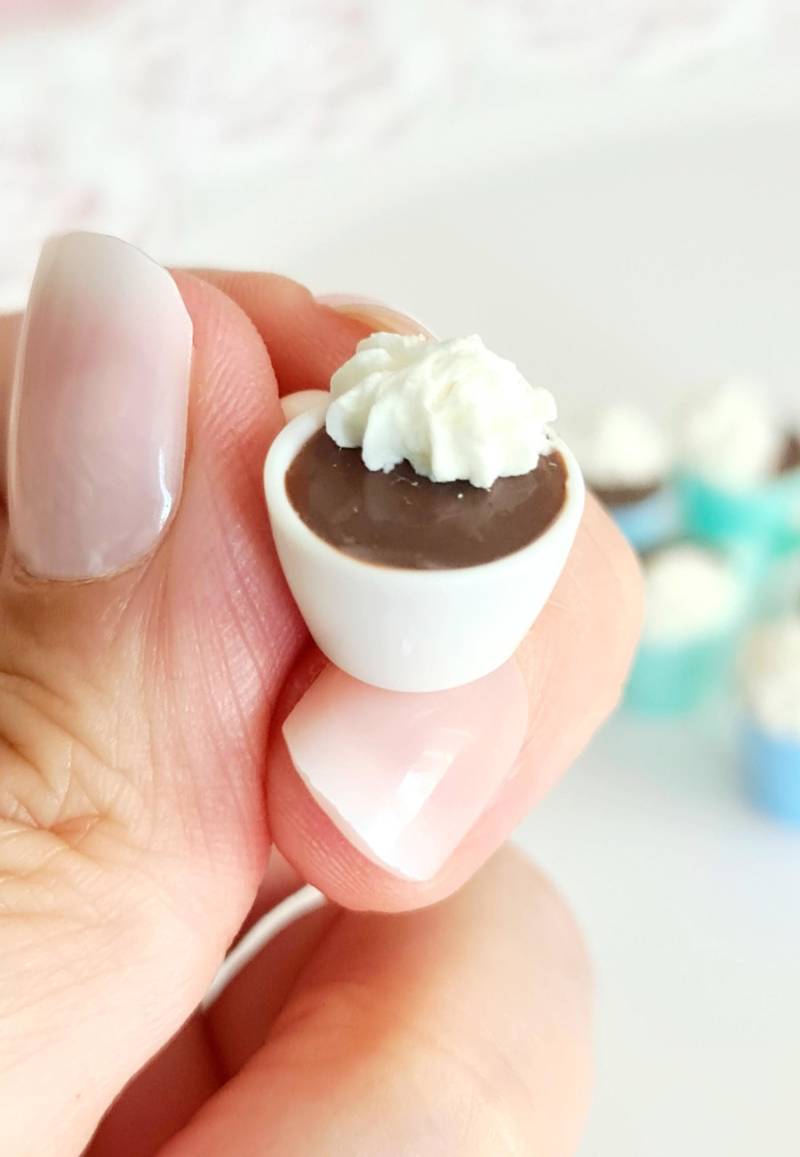 Heiße Schokoladenohrringe Mit Sahne von 1000ideeregalo