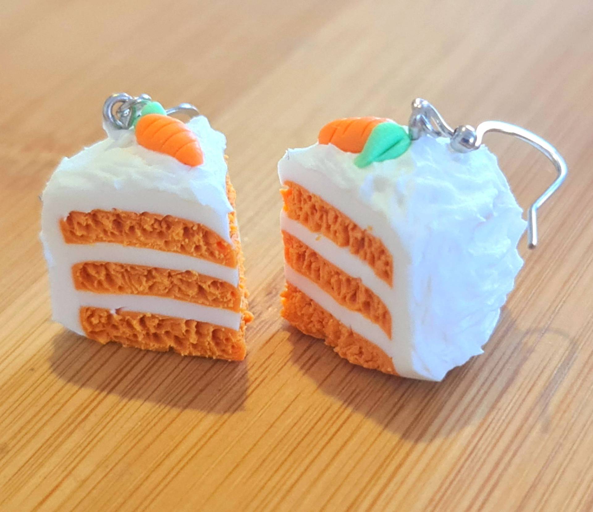 Karottenkuchen-Ohrringe von 1000ideeregalo