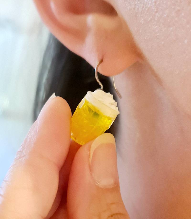 Ohrringe Flasche Und Bierkrug von 1000ideeregalo