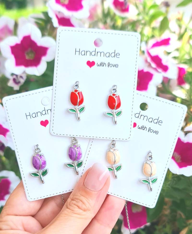 Tulpen-Ohrringe von 1000ideeregalo