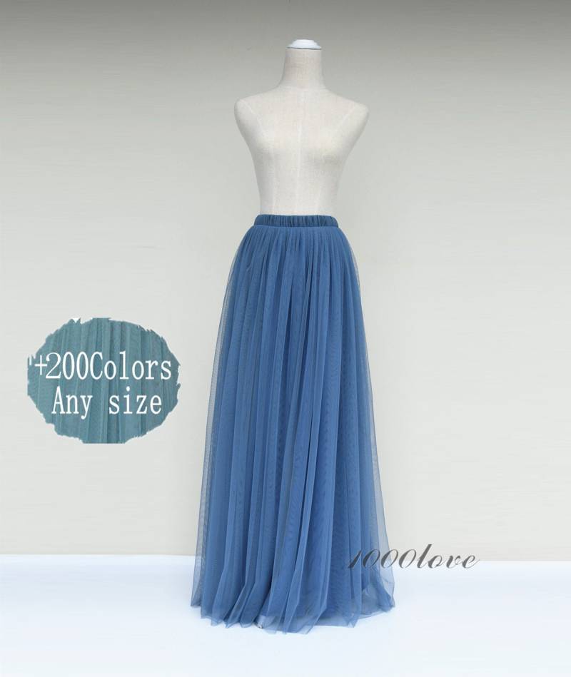 Altblauer Brautjungfern Tüllrock, Frauen Tüllrock, Brautjungfern Tüllrock, Tüll von 1000love