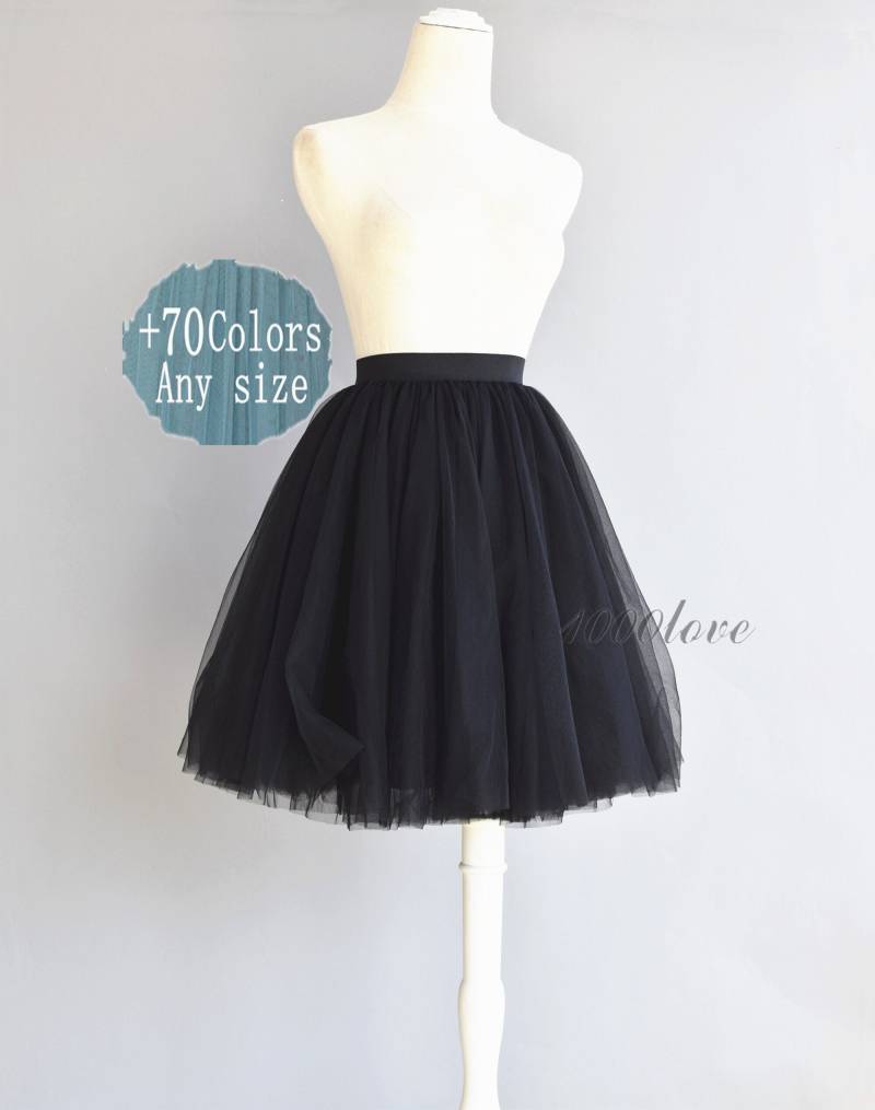 Kurzer Tüllrock Für Erwachsene, Tutu Benutzerdefinierte Tüllbrautjungfernkleid, Brautkleid, Schwarze Farbe 3 Schicht Tüllrock, Brautjungfernrock Kurzer Tüllrock Für Erwachsene, Tutu Benutzerdefinierte Tüllbrautjungfernkleid, Brautkleid, Schwarze Farbe 3 Schicht Tüllrock, Brautjungfernrock von 1000love
