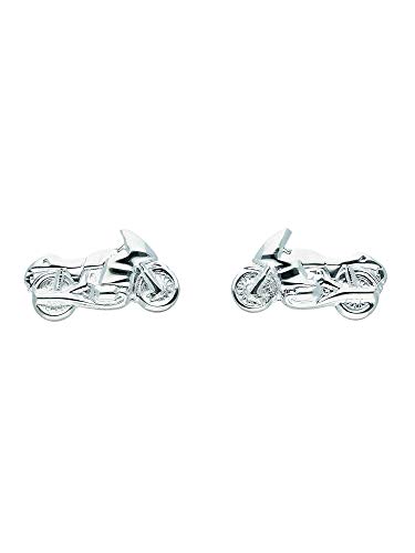 1 Paar Silber Ohrringe Ohrstecker Motorrad 925 Sterling Silber von 1001 JEWELS